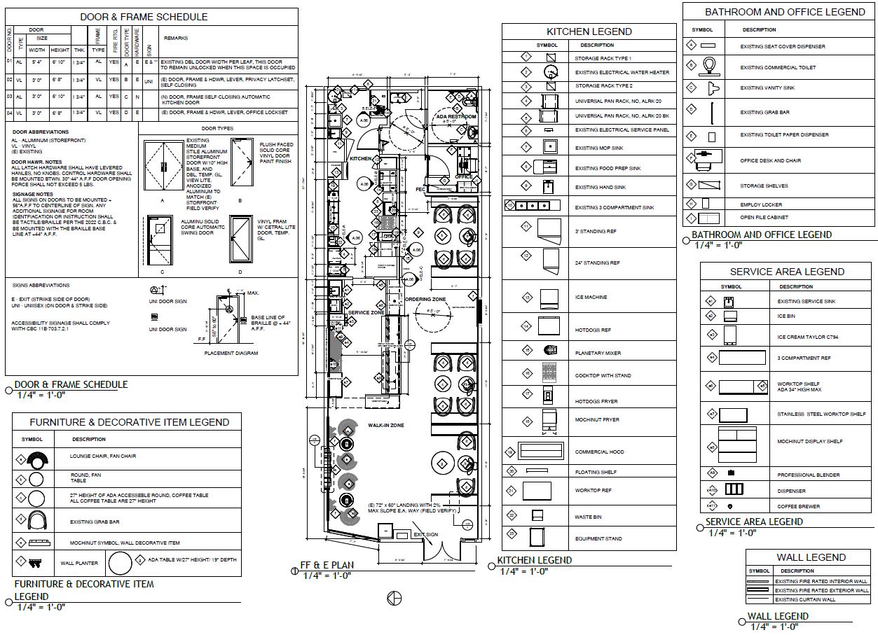 FF&E Plan-Mochinut Commercial Project