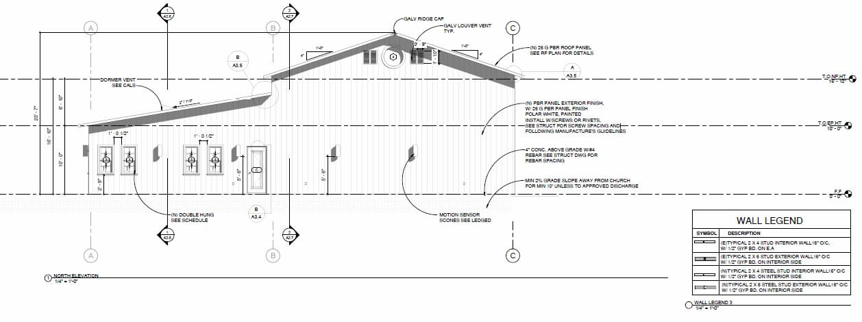 Elevation for church project