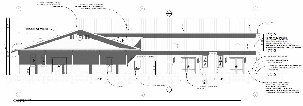 Elevation for church project